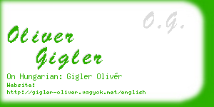 oliver gigler business card